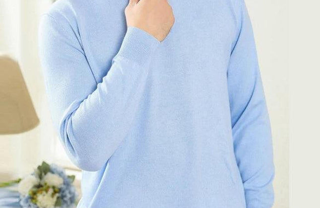 Men’s Custom Logo Knit Sweater – Casual Long Sleeve Pullover - Constantin & Crys