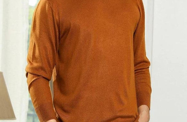 Men’s Custom Logo Knit Sweater – Casual Long Sleeve Pullover - Constantin & Crys