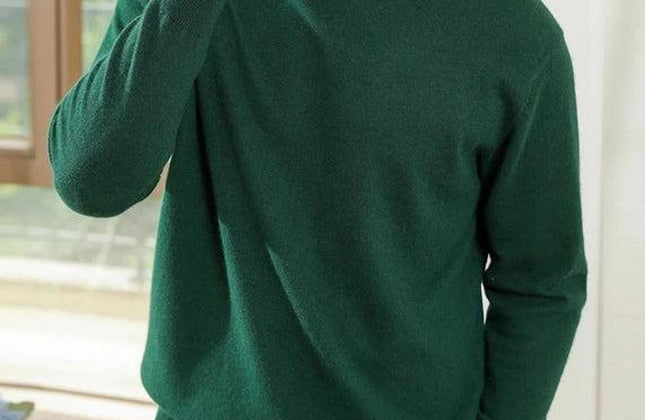 Men’s Custom Logo Knit Sweater – Casual Long Sleeve Pullover - Constantin & Crys