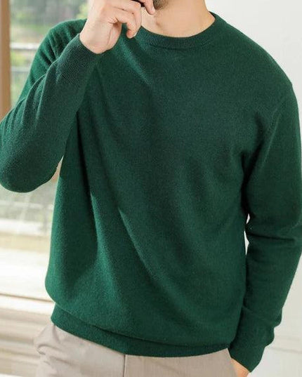 Men’s Custom Logo Knit Sweater – Casual Long Sleeve Pullover - Constantin & Crys