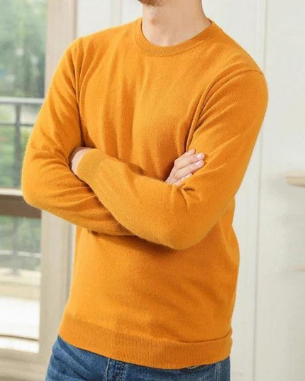 Men’s Custom Logo Knit Sweater – Casual Long Sleeve Pullover - Constantin & Crys