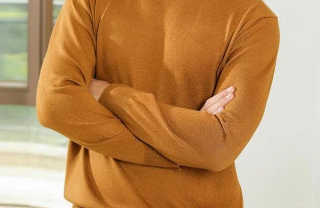 Men’s Custom Logo Knit Sweater – Casual Long Sleeve Pullover - Constantin & Crys