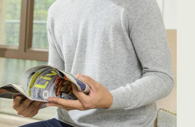 Men’s Custom Logo Knit Sweater – Casual Long Sleeve Pullover - Constantin & Crys