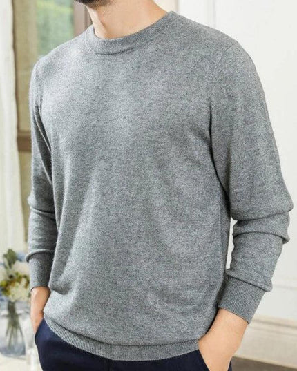 Men’s Custom Logo Knit Sweater – Casual Long Sleeve Pullover - Constantin & Crys