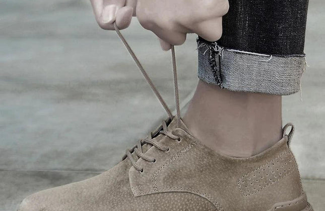 New Genuine Leather Casual Shoes Men Suede Oxfords Men Breathable Flats Shoe - Constantin & Crys