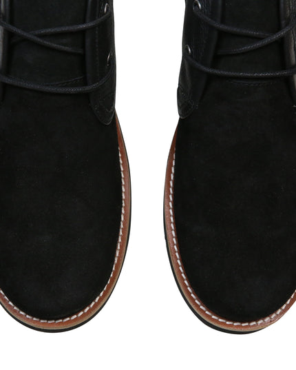 La botte Nolan Desert | Botte homme en cuir noir et daim