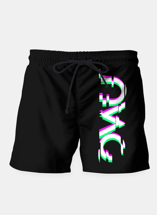 Shorts OWU Glitch – Shorts décontractés en microfibre à imprimé intégral pour homme