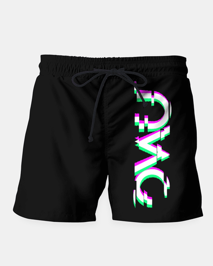 Shorts OWU Glitch – Shorts décontractés en microfibre à imprimé intégral pour homme