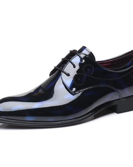 Patent Leather Oxford Shoes for Men Dress Shoes Men Formal Shoes Pointed - Constantin & Crys