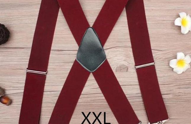 Plus Size 50mm Wide Men Suspenders High Elastic Adjustable - Constantin & Crys