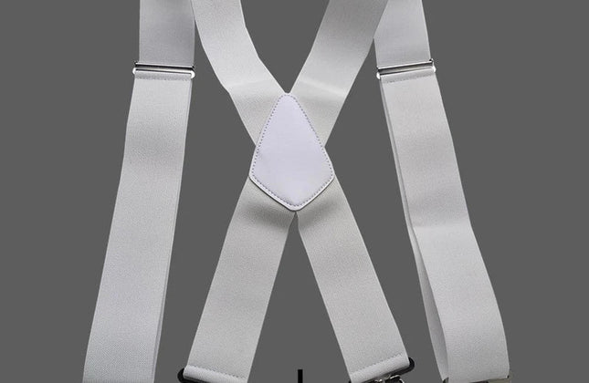Plus Size 50mm Wide Men Suspenders High Elastic Adjustable - Constantin & Crys