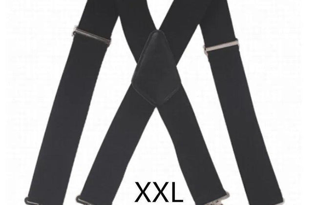 Plus Size 50mm Wide Men Suspenders High Elastic Adjustable - Constantin & Crys