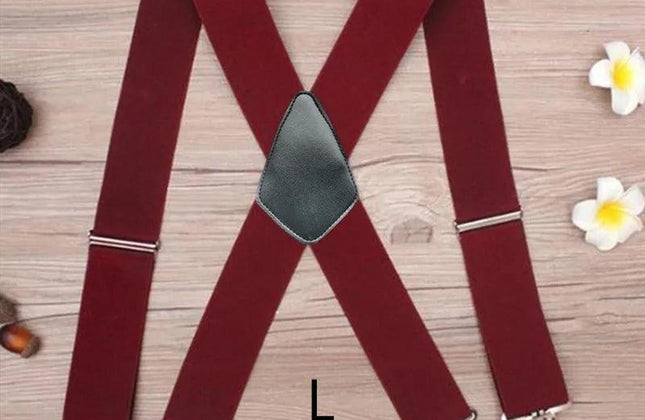 Plus Size 50mm Wide Men Suspenders High Elastic Adjustable - Constantin & Crys