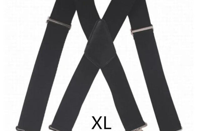 Plus Size 50mm Wide Men Suspenders High Elastic Adjustable - Constantin & Crys