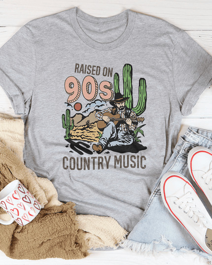 Raised on Country Music Tee | Women's Unisex Graphic Tee | Bella Canvas