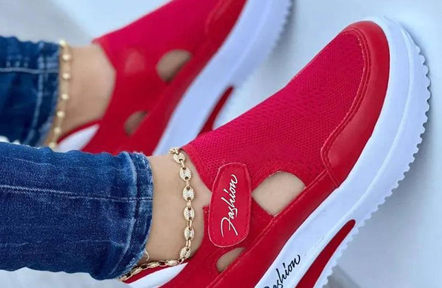 Red Sneakers Women Shoes Woman Tennis Shoes Canvas Shoe Female Casual Shoes - Constantin & Crys