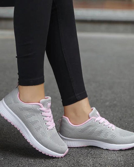 White Platform Trainers Women's Casual Sneakers Tenis Feminino - Constantin & Crys