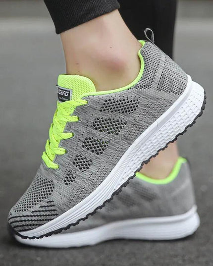 White Platform Trainers Women's Casual Sneakers Tenis Feminino - Constantin & Crys