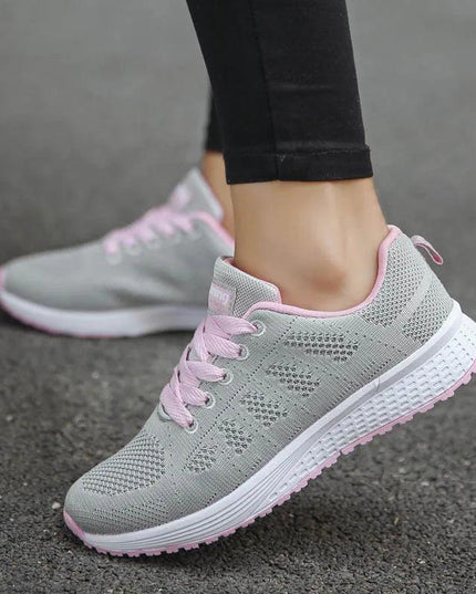 White Platform Trainers Women's Casual Sneakers Tenis Feminino - Constantin & Crys