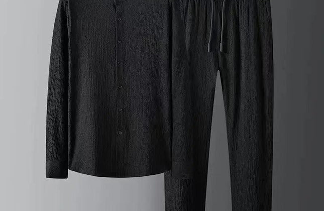 Spring Summer New Fashion Suit Men Long Sleeve Casual Shirts - Constantin & Crys