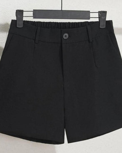 Sungtin Office Lady High Waist Shorts Women Wide Leg Short Pants - Constantin & Crys