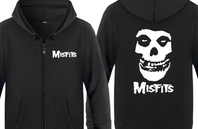 The MISFITS Punk Rock Music Hoodie Sweatshirts Men Fashion Mens Zipper - Constantin & Crys