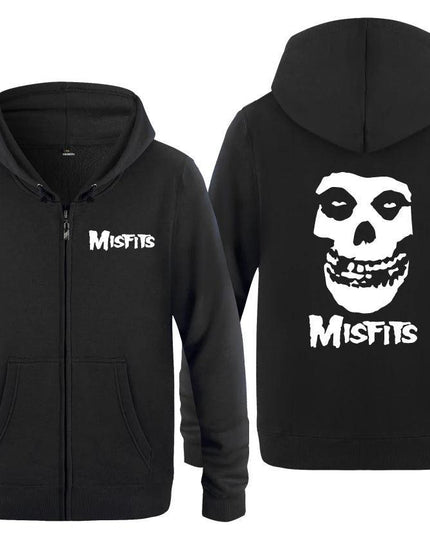 The MISFITS Punk Rock Music Hoodie Sweatshirts Men Fashion Mens Zipper - Constantin & Crys