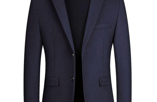 Thicken Men's Suit Jacket One Button Slim Fit Sport Coat Woolen Jacket - Constantin & Crys