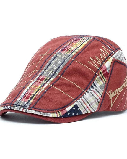 TOHUIYAN 2025 Plaid Cotton Newsboy Cap Men - Constantin & Crys