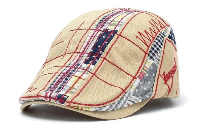 TOHUIYAN 2025 Plaid Cotton Newsboy Cap Men - Constantin & Crys