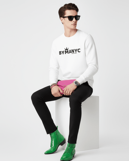 Unisex Organic Sweatshirt LOVE MANHATTAN – BYMANYC ® New York | Eco Urban Style - Constantin & Crys
