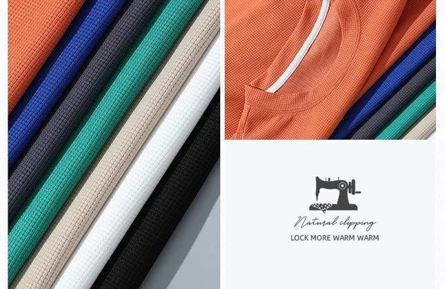 Waffle Men's Summer Short Sleeve And Shorts Two Piece Sets Sports Casual Tracksuit Men Comfortable Cool Shorts Oversized Set - Constantin & Crys