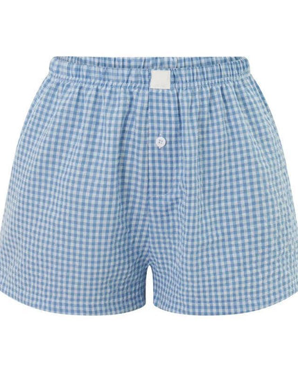 Women's Y2k Pajamas Shorts Cute Plaid Pj Short Pants Flannel Lounge Sleep - Constantin & Crys