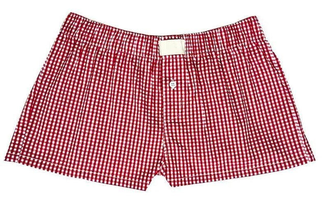 Women's Y2k Pajamas Shorts Cute Plaid Pj Short Pants Flannel Lounge Sleep - Constantin & Crys