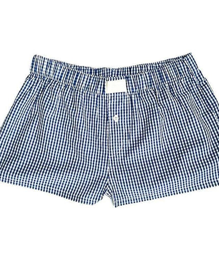 Women's Y2k Pajamas Shorts Cute Plaid Pj Short Pants Flannel Lounge Sleep - Constantin & Crys
